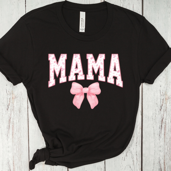 Mama Bow Print Tee