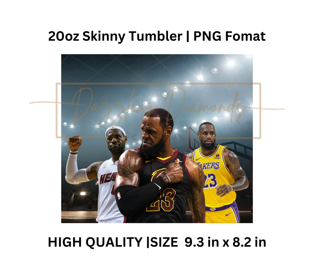 Lebron James Tumbler Wrap / DIGITAL DOWNLOAD ONLY