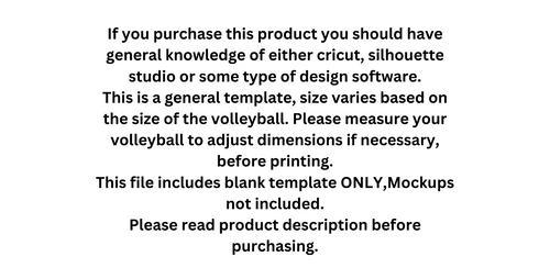 Volleyball Panel BLANK template