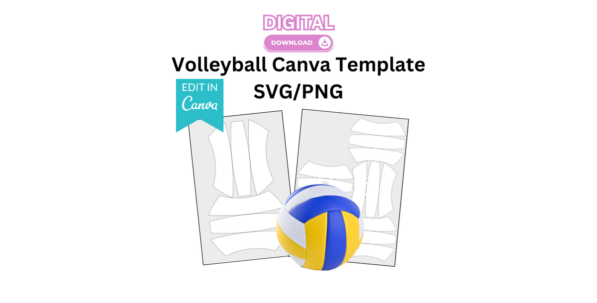 Volleyball Panel BLANK template