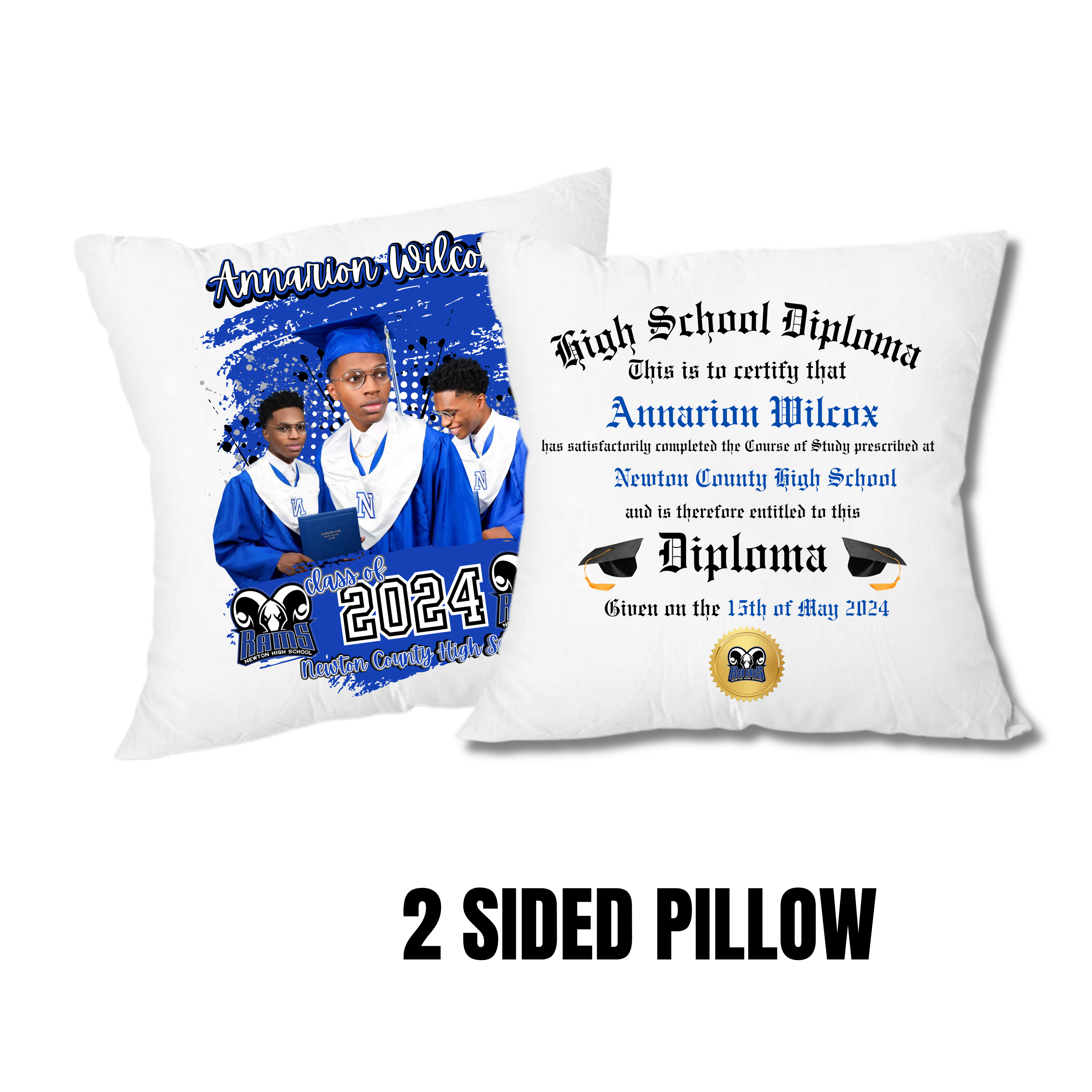 Custom Grad Pillow