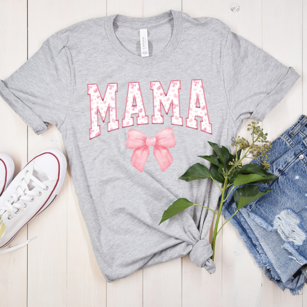 Mama Bow Print Tee